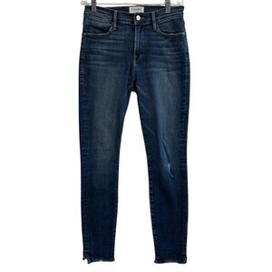 Women’s Frame Lehigh Dark Wash Denim Skinny. Size 26